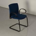 Haworth D5088 vergaderstoel, blauw, sledeframe, Ophalen of Verzenden, Nieuw