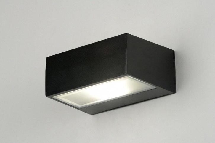 Rietveld Wandlampen - Zwart - Metaal, Aluminium, Huis en Inrichting, Lampen | Wandlampen, Verzenden