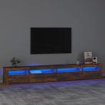 vidaXL Tv-meubel met LED-verlichting 270x35x40 cm gerookt, Verzenden, Nieuw, 50 tot 100 cm, Minder dan 100 cm