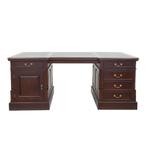 Engels Bureau | Partnerdesk Chesterfield Stijl Buro 180x95, Huis en Inrichting, Bureaus, Ophalen, Nieuw