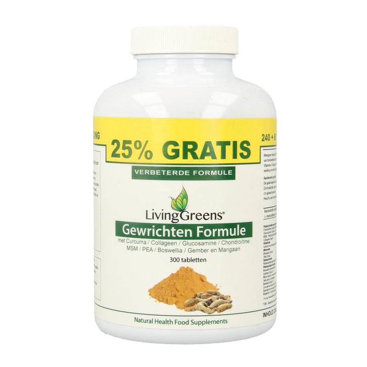 Livinggreens Gewrichten formule curcuma & collageen complex, Sport en Fitness, Gezondheidsproducten en Wellness, Verzenden
