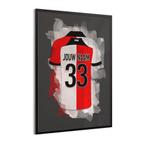 Wallofprints voetbalposters en telefoonhoesjes met jouw naam, Rechthoekig Staand, Verzenden, Deurposter of groter, Nieuw
