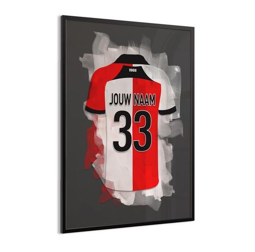 Wallofprints voetbalposters en telefoonhoesjes met jouw naam, Verzamelen, Posters, Deurposter of groter, Canvas of Doek, Met lijst