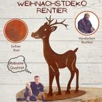 Weihnachten | Metall Deko Rentier | Gartenfigur Reh, Verzenden, Nieuw