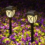 10x Solar Tuinlampen – LED Pad- en Gazonverlichting IP67, Verzenden, Nieuw