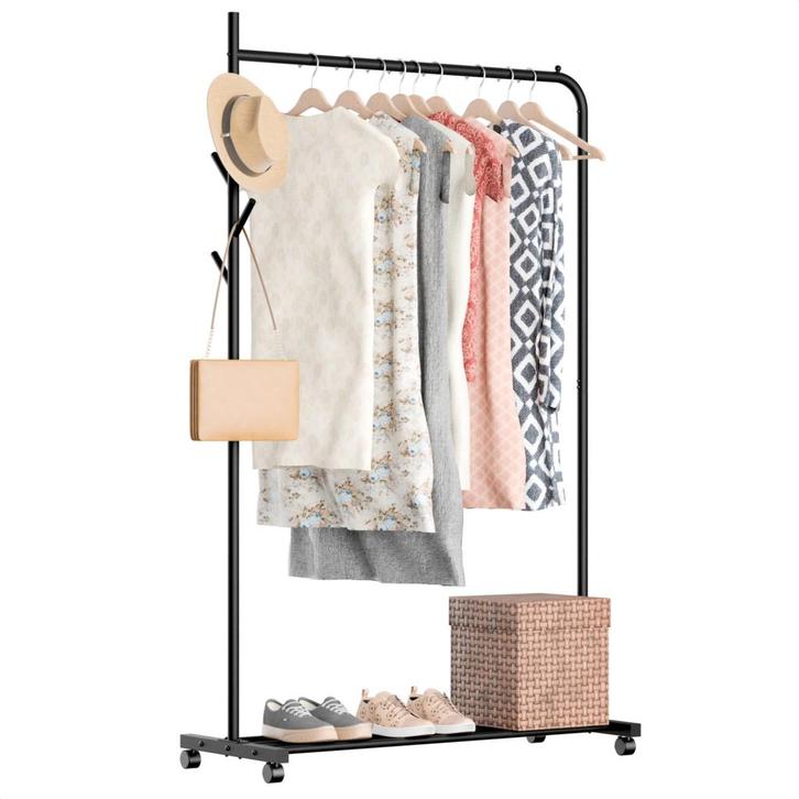 Avalo Kledingrek op wielen zwart, Kleding | Dames, Kledingrekken, Verzenden