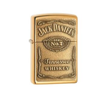 Zippo Jack Daniel's label (brass) - Zippo Classic beschikbaar voor biedingen