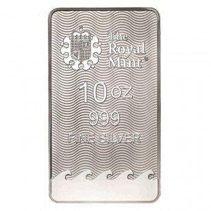 10 troy ounce - Zilver .999 - 10 oz Royal Mint Britannia 999, Postzegels en Munten, Edelmetalen en Baren