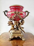 Jardinière - Brons - bloemmotieven en puttis