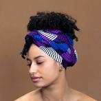 Afrikaanse Purple swirl hoofddoek - headwrap, Kleding | Dames, Hoeden en Petten, Ophalen of Verzenden, Nieuw