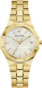 Bulova 97M119 Classic dameshorloge parelmoer, Sieraden, Tassen en Uiterlijk, Horloges | Dames, Overige merken, Staal, Staal, Verzenden
