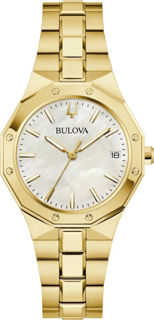 Bulova 97M119 Classic dameshorloge parelmoer, Sieraden, Tassen en Uiterlijk, Horloges | Dames, Staal, Nieuw, Staal, Overige merken