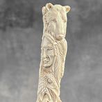 Snijwerk, NO RESERVE PRICE - Stunning Native Indian chief, Antiek en Kunst