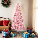 vidaXL Kunstkerstbomen met LED -striplichten Roze 180 cm PVC, Diversen, Kerst, Verzenden, Nieuw