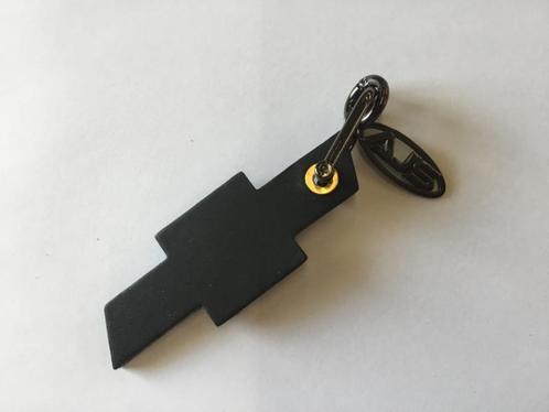 Chevrolet logo zwart leer sleutelhanger, Verzamelen, Sleutelhangers, Nieuw, Ophalen of Verzenden