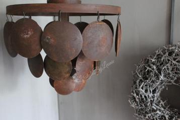 Schijfjes plafondlamp Roest 40 cm beschikbaar voor biedingen