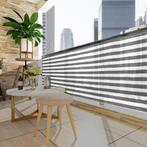 Balkon Privacy Scherm Grijs-Wit  afm. 1,2 x10m (Partytenten), Caravans en Kamperen, Verzenden, Nieuw