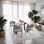 Eetkamerstoel Bedano, gestoffeerd, geweven stof, 150 kg - gr, Huis en Inrichting, Stoelen, Verzenden, Nieuw