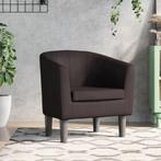 vidaXL Kuipstoel kunstleer bruin, Huis en Inrichting, Fauteuils, Verzenden, Nieuw