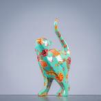 Figuur - Flower cat - polyresin