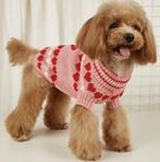 Hondentrui Roze Hartjes voor kleine honden (Truien), Dieren en Toebehoren, Ophalen of Verzenden, Nieuw, Hondenvest