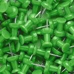 Push pins - Groen - 100 stuks, Ophalen of Verzenden, Nieuw