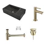 Sani Royal Fonteinset Hardstenen Recto met Kraan,, Tuin en Terras, Waterpartijen en Fonteinen, Nieuw