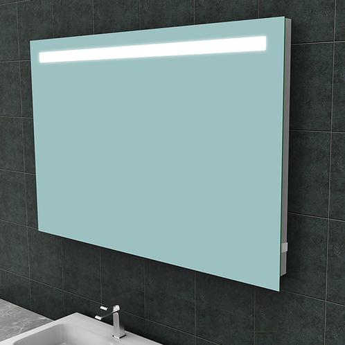 Wiesbaden Tigris Badkamerspiegel met LED - Stopcontact -, Huis en Inrichting, Woonaccessoires | Spiegels, Nieuw, Ophalen of Verzenden