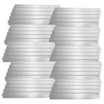 Borderrand set van 50 palissade staal verzinkt zilverkleurig, Tuin en Terras, Bielzen en Borders, Nieuw, Verzenden