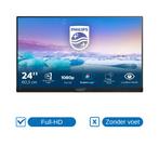 Philips V Line Full HD LCD-monitor 243V7QDSB/00, Philips, Gebruikt, Ophalen of Verzenden, 5 ms of meer
