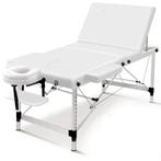 Massagetafel - inklapbaar - 3 secties - aluminium - wit, Ophalen of Verzenden, Nieuw