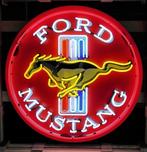 Ford Mustang Logo Neon Verlichting XL 100 x 100 cm, Verzamelen, Automerken, Motoren en Formule 1, Gebruikt, Ophalen