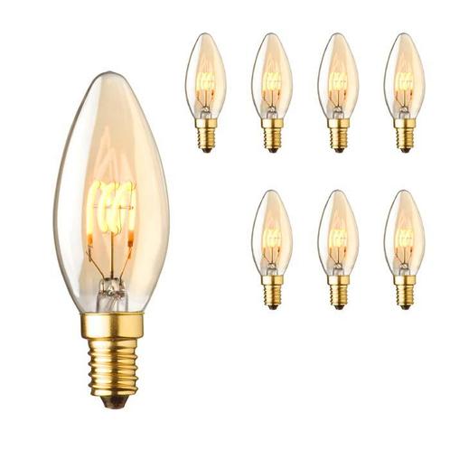 8x E14 LED lamp | Kaarslamp |  2.8W 2000K extra warm dimbaar, Huis en Inrichting, Lampen | Losse lampen, E14 (klein), Nieuw, Minder dan 30 watt