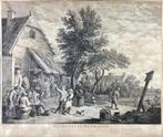 David Teniers, inc. Jacques Le Bas (1707-1783) - Guinguette, Antiek en Kunst