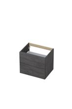 Onderkast INK 2 laden met grepen hout d, Ophalen of Verzenden, Nieuw, Bad