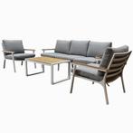 Showroommodel Porto stoel-bank loungeset 4-delig wit, Tuin en Terras, Tuinsets en Loungesets, Ophalen of Verzenden, Nieuw