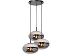 Lucide ELEGANCE - Hanglamp - Ø 55 cm - 3xE27 - Fumé, Verzenden, Zo goed als nieuw