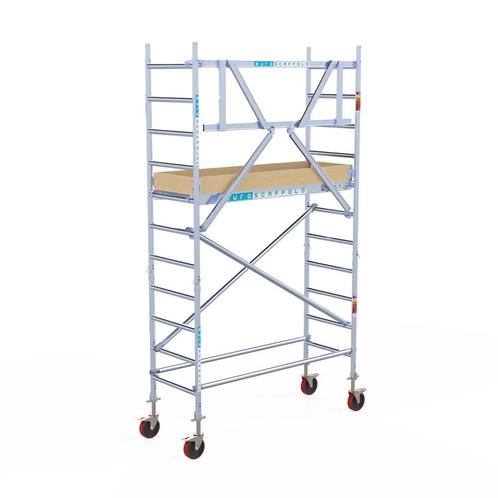 Euroscaffold basic rolsteiger 75 x 4,2m werkhoogte, Doe-het-zelf en Verbouw, Steigers, Rolsteiger of Kamersteiger, Nieuw, 2 tot 5 meter