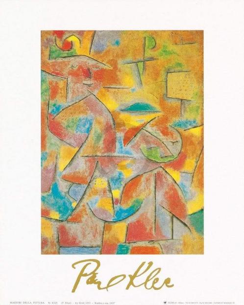 Kunstdruk Paul Klee - Bimba e zia, 1937 24x30cm, Huis en Inrichting, Woonaccessoires | Schilderijen, Tekeningen en Foto's, Nieuw