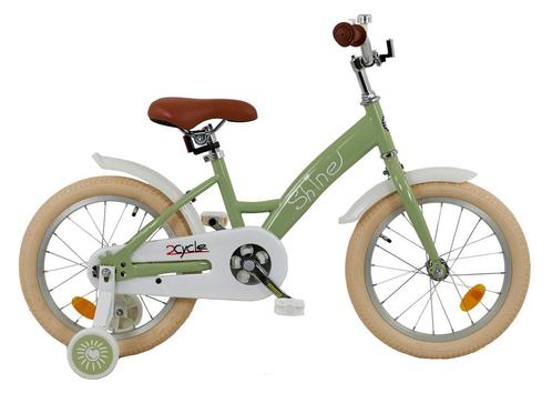 2Cycle Shine - Groen - Meisjesfiets 4 tot 6 jaar, Fietsen en Brommers, Fietsen | Meisjes, 16 inch, Nieuw, Verzenden