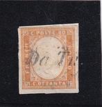 Italiaanse oude staten - Sardinië 1858/1862 - 80 cent, Gestempeld