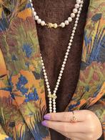 Vintage parel collier met gouden parel klem 14 krt, Ophalen of Verzenden, Nieuw