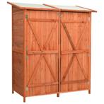 vidaXL Tuinschuur 136x75x160 cm massief vurenhout, Tuin en Terras, Tuinhuizen, Verzenden, Nieuw