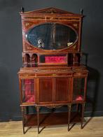 Credenza - Glas, Hout, Antiek en Kunst