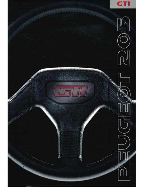 1990 PEUGEOT 205 GTI BROCHURE NEDERLANDS, Boeken, Auto's | Folders en Tijdschriften, Peugeot