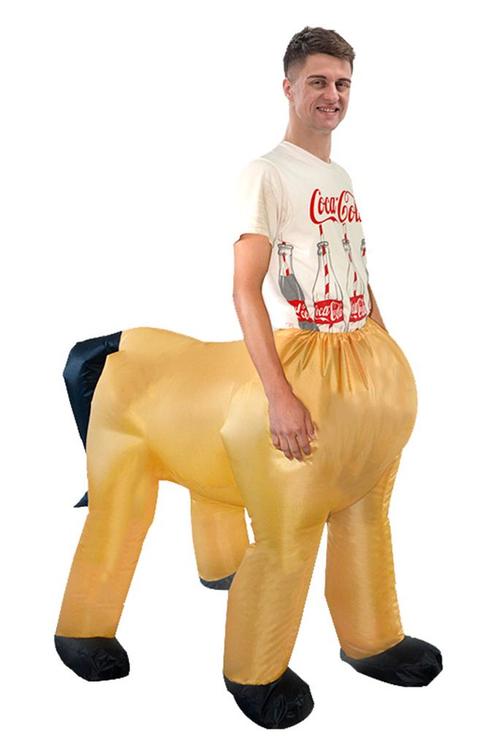 KIMU® Opblaas Kostuum Centaur Opblaasbaar Pak Centaurpak Mas, Kleding | Heren, Carnavalskleding en Feestkleding, Kleding, Nieuw