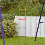 vidaXL Touwladder voor kinderen met 4 sporten meerkleurig, Verzenden, Nieuw
