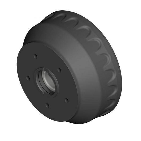 Remtrommel KNOTT 10 inch 200x50mm 112*5 incl. compactlager, Auto diversen, Aanhangwagen-onderdelen, Nieuw, Ophalen of Verzenden