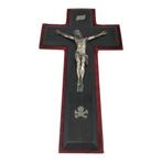 Antiek Crucifix - Gezwart hout - 1800-1850 - Groot