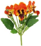 Viooltje Pansy Kunst Oranje Pick 30 cm, Huis en Inrichting, Ophalen of Verzenden, Nieuw